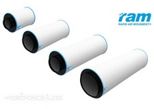 RAM Carbon Filter Fan Air Hydroponics Grow Odour Removal 4" 5" 6" 8" 10" 12"