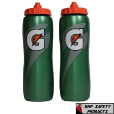 Gatorade 32 Oz Contour Squeeze Sport Water Bottle Workout Fitness, 2 Pack