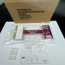 1996 Virginia Slims Lights Double Sided Store Counter Ad Sign Phillip Morris New