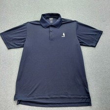 Adidas Climalite Mens Hawks Polo Shirt S Navy Blue Golf Activewear