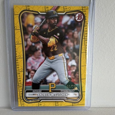 Topps 2026 Bowman Andrew McCutchen Pirates #22 Yellow Parallel /75 MLB
