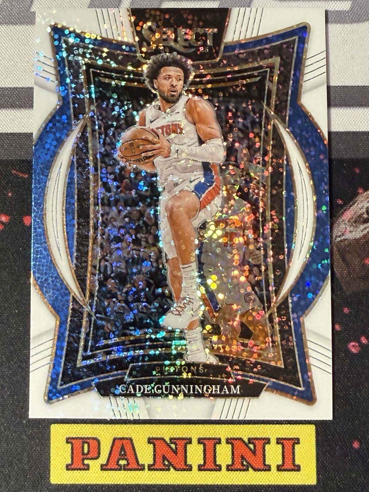2024-25 Panini Select Cade Cunningham Concourse White Sparkle Detroit Pistons