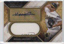 2017 Topps Triple Threads Unity Jumbo Relics 82/99 Kendall Graveman Auto 1ek2