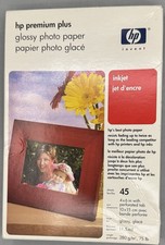 HP Premium Plus Glossy 4 x 6 Photo Paper 45 Sheets Inkjet 11.5 mil Q5519a