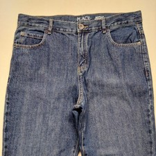 NWT The Children  s Place Bootcut Semi- vas e Blue Jeans Boys Size 16 Husky
