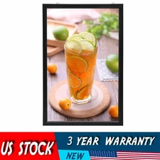 LED Light Box Movie Poster Display 24"x36" Advertising Frame Store Wall Mount US