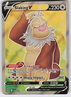 UR - 02 Holo Slaking V (Full Art) 077/078 Ultra Rare Pokemon GO