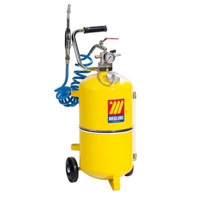 Druckluft-Ölgerät Ölspender + Zapfpistole 24L Pneumatisch Druckluft Schlauch 3 m