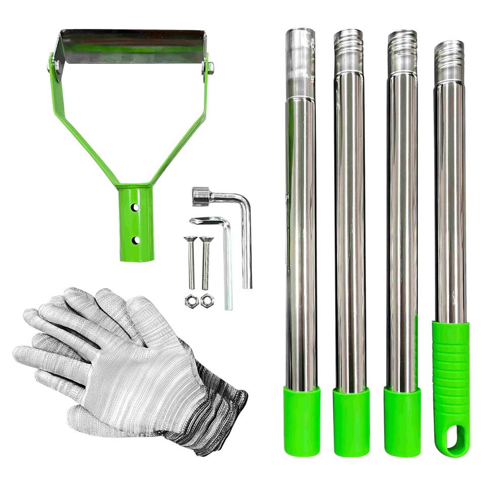 Garden Hoe Heavy Duty Loop Long Handle Shovel Metal Weeder Scraper ...