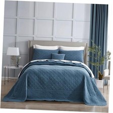 Extra Wide Super King 128"x120" China Blue Light Than Majolica Blue 