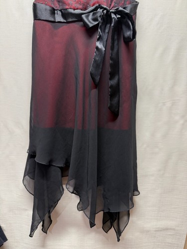 Vestido De Colección Napoli M Hada Cachicho Asimétrico Y2K Años 90 Grunge Rojo Negro Encaje - Imagen 3 de 8