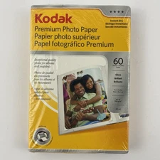 Kodak Premium Photo Paper 60 Sheets 4x6 Gloss Instant Dry New Sealed