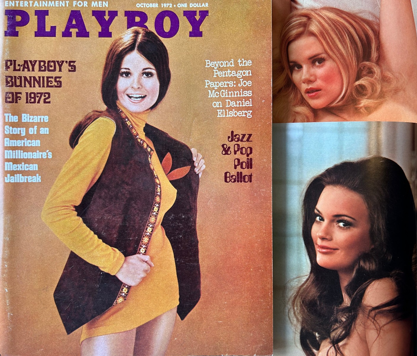 Playboy magazine October 1972 w/30 centerfolds from 1970's *free ship