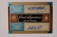 2012 SP Signature Edition - Dual Signatures Matt Wieters, Brian Matusz #BAL13...