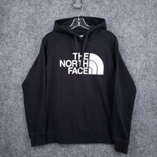 The North Face Hoodie Womens M Medium Black Sweatshirt Fleece Pullover Outdoor