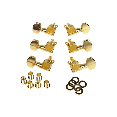 Gotoh MLB3G 3OnASide Locking Tuners 6Pack Gold LN