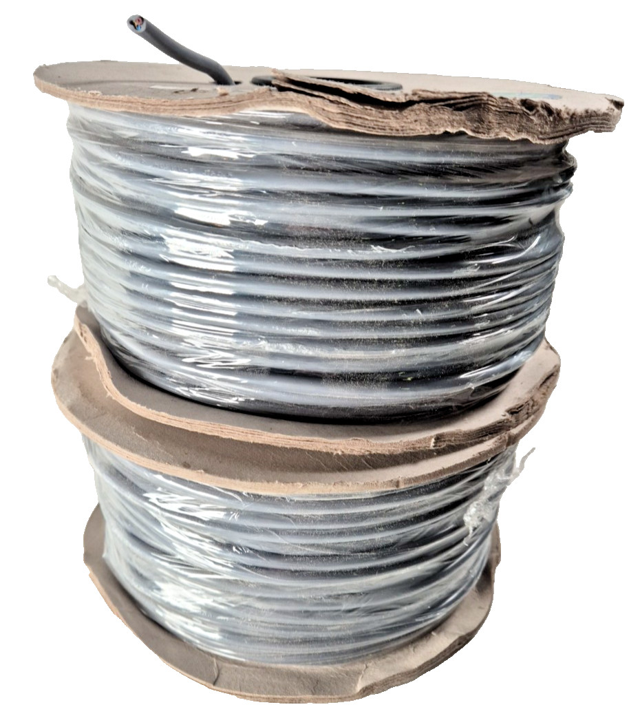 2 x 100m Multicomp 2183Y 0.5mm Grey Cable 3 Core - Incl VAT