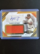 Marco Luciano 2025 Topps Tier One Jumbo Relic Auto /199 SF Giants