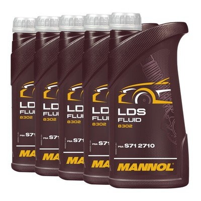MANNOL LDS Fluid Hydraulikflüssigkeit für PSA S712710, 5 (5x1) Liter 