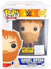 WWE DANIEL BRYAN HOT TOPIC EXCLUSIVE FUNKO POP #7 RED RARE