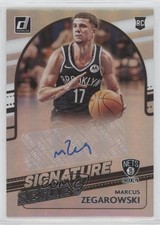 2021-22 Panini Donruss Signature Series Marcus Zegarowski #SS-MZG Auto 0s55