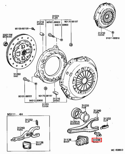 Genuine Hilux LN191 LN172 LN171 LN170 LN167 LN166 Clutch Fork Pivot Ball Bolt - Picture 20 of 20