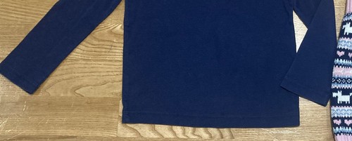 Girl's Gymboree Navy Top w/Puppy & Heart Print Sweater Skirt Size 5 EUC - Picture 4 of 7