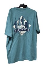 Izod saltwater t shirt LT men  s short sleeve cotton/polyester NEW   