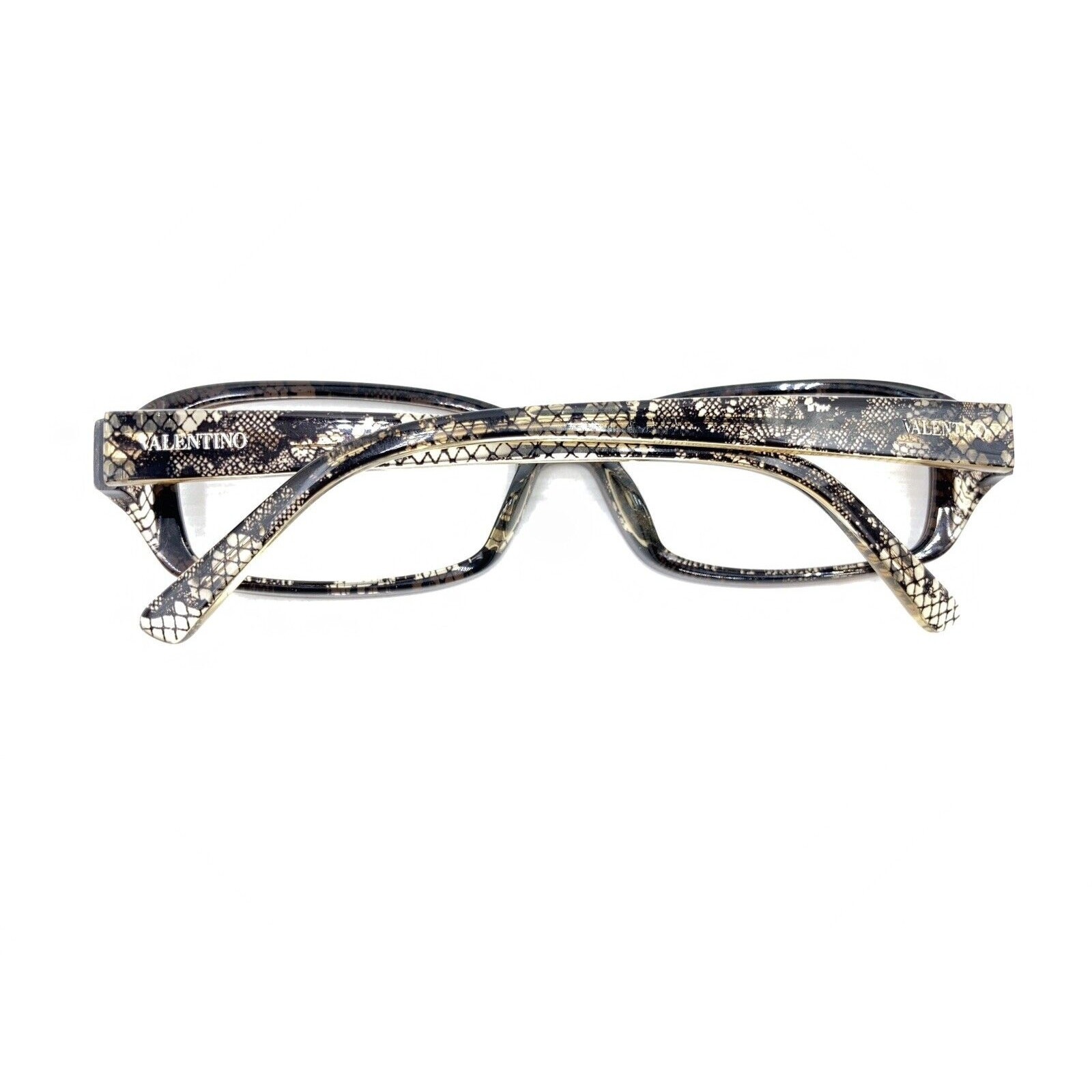 Valentino V2605 905 Brown Black Clear Lace Eyeglasses Frames 52-15 130 Italy thumbnail 11