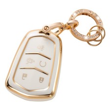 Key Fob Cover Compatible with Cadillac, Soft TPU Key Case Protection Shell Fi...
