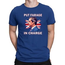 Put Farage In Charge Adult Kids T-Shirt Reform UK Nigel Farage Unite 2025 Xmas