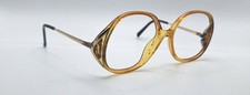 Vintage Viennaline 1329 10 Brown Gold Oval Sunglasses FRAMES ONLY Austria