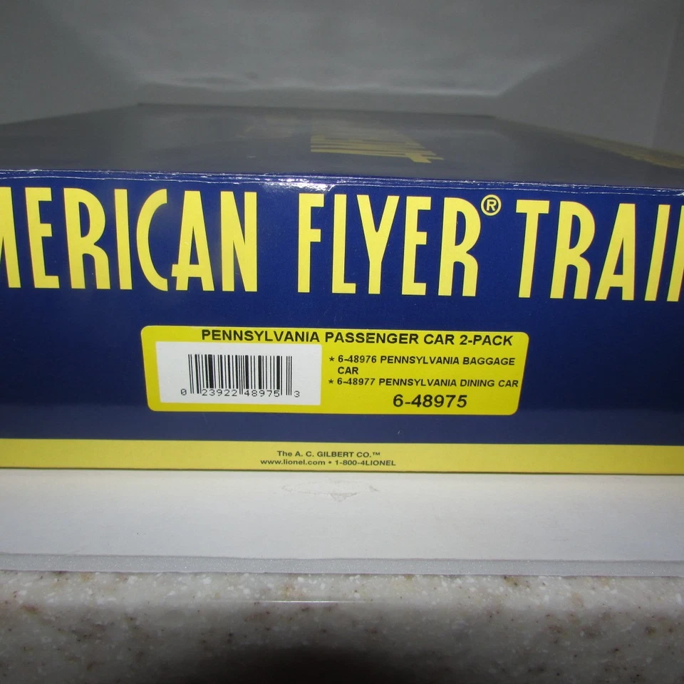 American Flyer 6-48975 S Gauge Pennsylvania Railroad Passenger Car Set LNOB!!!! - Image 3 of 4