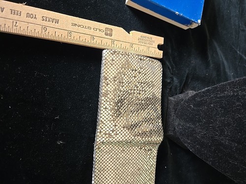Rare Whiting and Davis Silver Mesh Wallet - Bifold - With Change Purse New - Picture 5 of 11