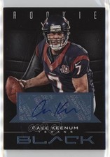 2012 Panini Black Rookie Platinum Signatures 5/49 Case Keenum #113 Auto ti8