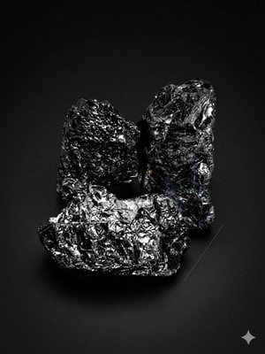 High Luster Black Anthracite Coal Specimens - Natural Vitreous Mineral Lot