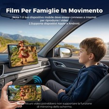 Schermo Portatile Wireless 11 Pollici Upgrade 2026 per Apple CarPlay e Android a - Miniatura 4