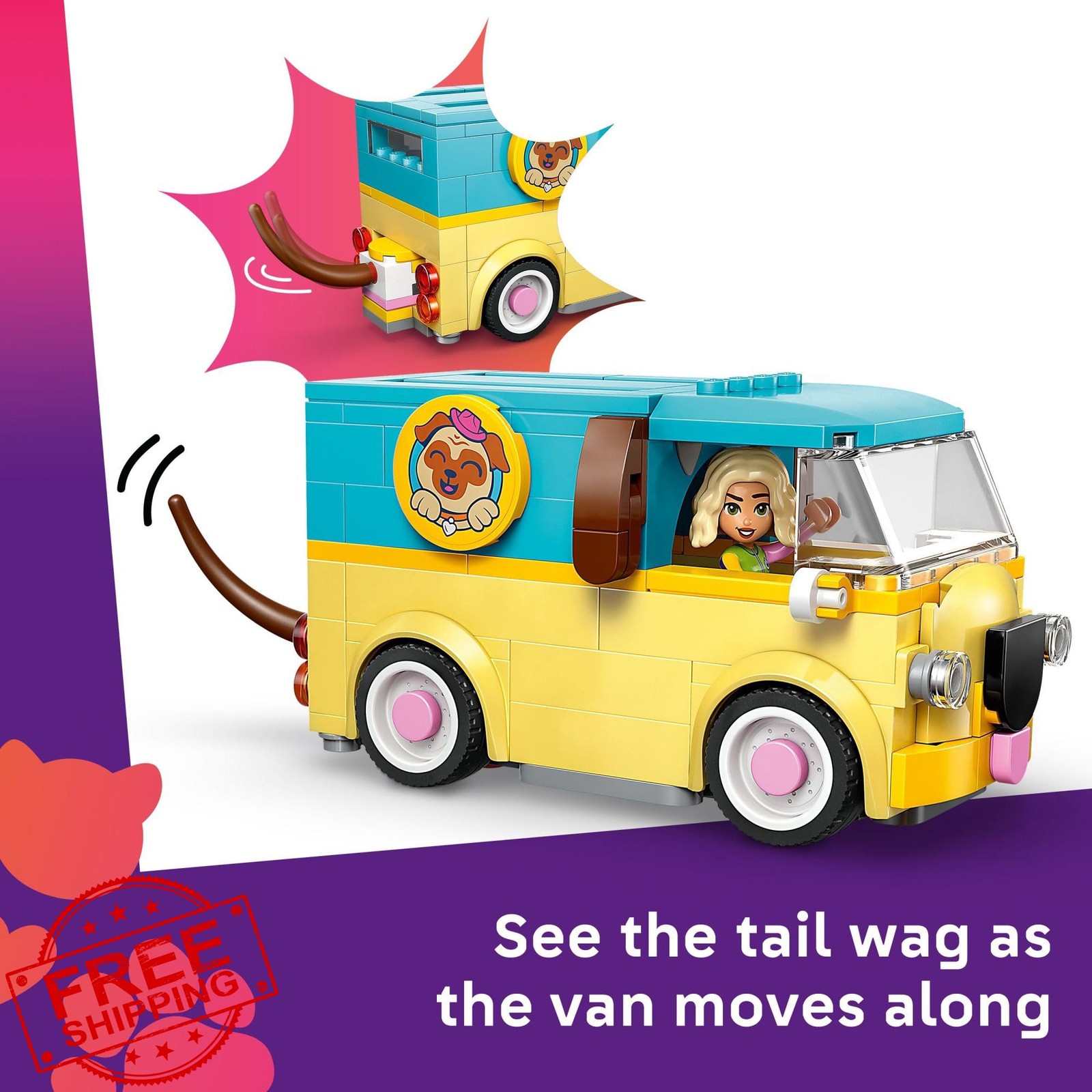 LEGO Friends Pet Van Building Toy Kids Ages 6+ 42678