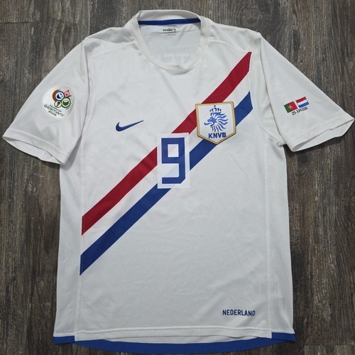 2006 Nike Netherlands Away Soccer Jersey Ruud Van Nistelrooy Men S World Cup
