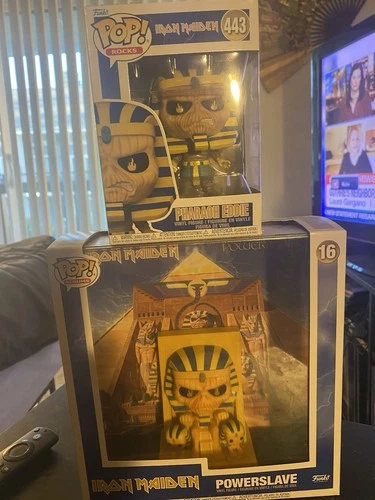Iron Maiden Powerslave/Pharoh Eddie Funko POP Rocks/Albums Set.