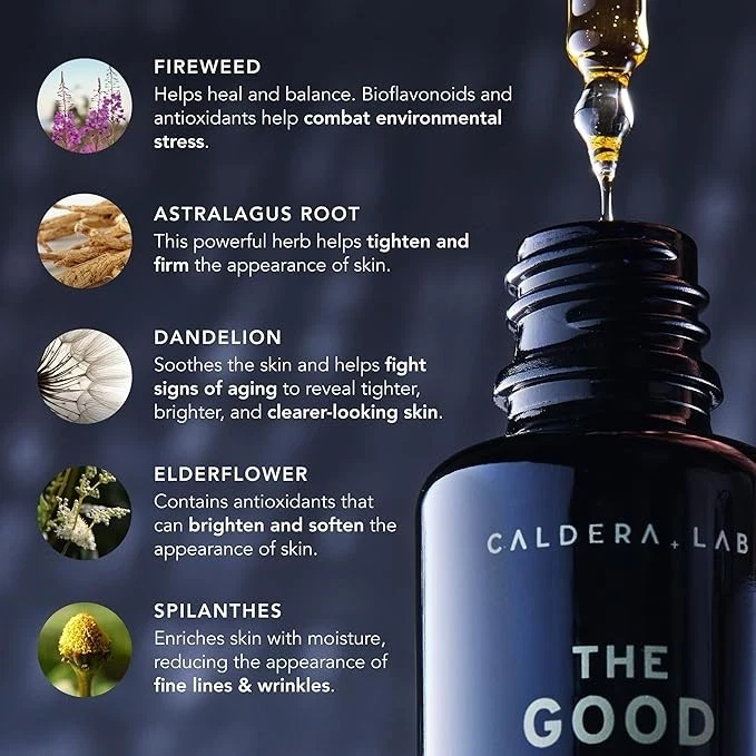 Caldera + Lab The Good | 男士有机保湿面部精华液适合干性、敏感 — 第 4/4 张图片