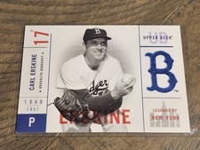 2001 Upper Deck Legends Of New York #2 Carl Erskine Nmmt