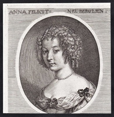 Anna Felicitas Neuberger Malerin painter Barock Baroque engraver Portrait 1680