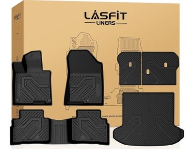For 2023-2025 Kia Sportage Fuel Models TPE Floor Mats Trunk Cargo Liners Black