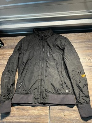 G-Star RAW Jacket Men Medium Black Bomber Full Zip Utility Streetwear