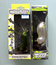 2x Imakatsu Waddle Buggy Wobbler Fishing Lure Set Topwater Frog Bait JAPAN