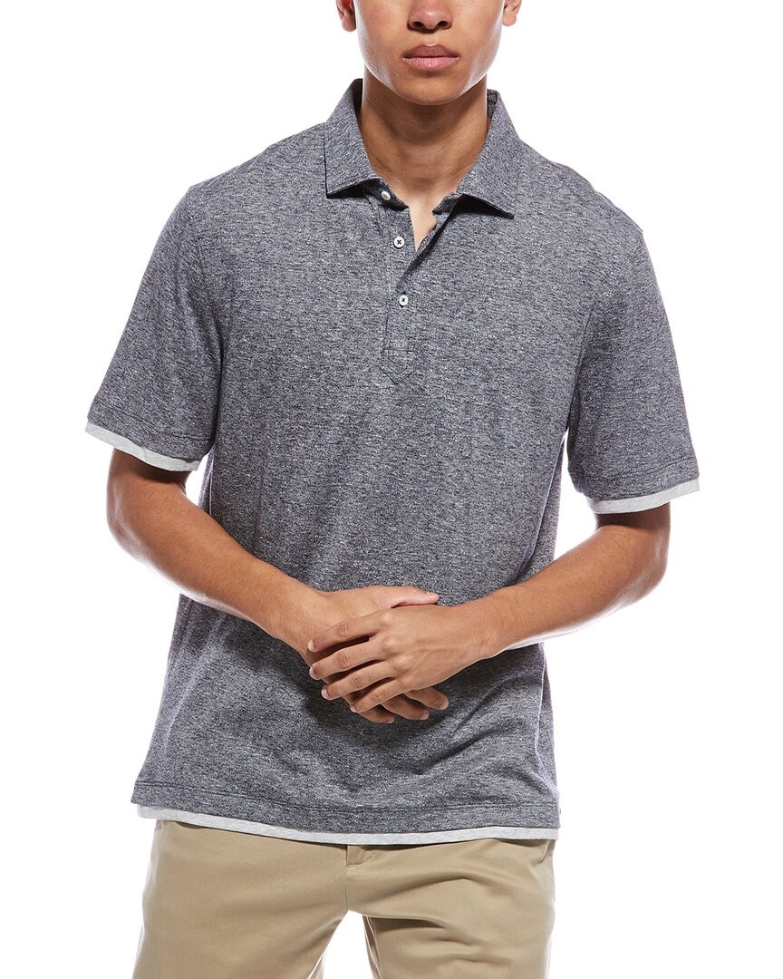 Рубашка поло Brunello Cucinelli из льняной смеси Мужская L 97690₽