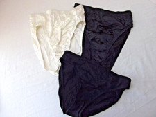 Lot 3 vtg panties lingerie silky nylon high waist bikini M Anne Cole Gilligan