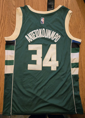 NWT Nike Swingman Jersey Giannis Antetokounmpo NBA #34 Milwaukee Bucks Size 50