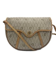 Christian Dior PVC Flap Shoulder bag Beige Honeycomb Pattern From Japan
